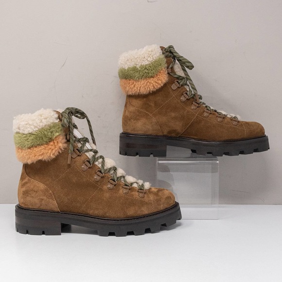 Jimmy Choo Eshe Flat Shearling Booties Size 6.5 US (36.5 EU) - Picture 3 of 8